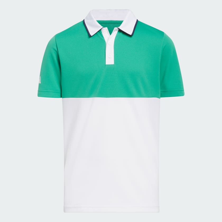 ⛳ adidas Colorblock HEAT.RDY Polo Shirt - Green | Kids' Golf
