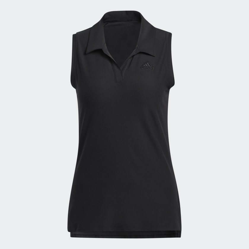Black sleeveless polo new arrivals