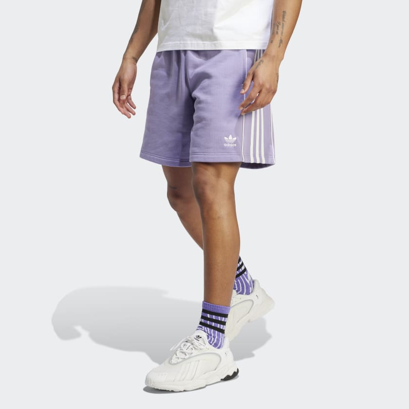 Adidas Men's Shorts - Purple - L