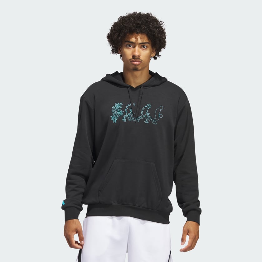 Moletinho Capuz Metaverse Hoops - Preto adidas | adidas Brasil