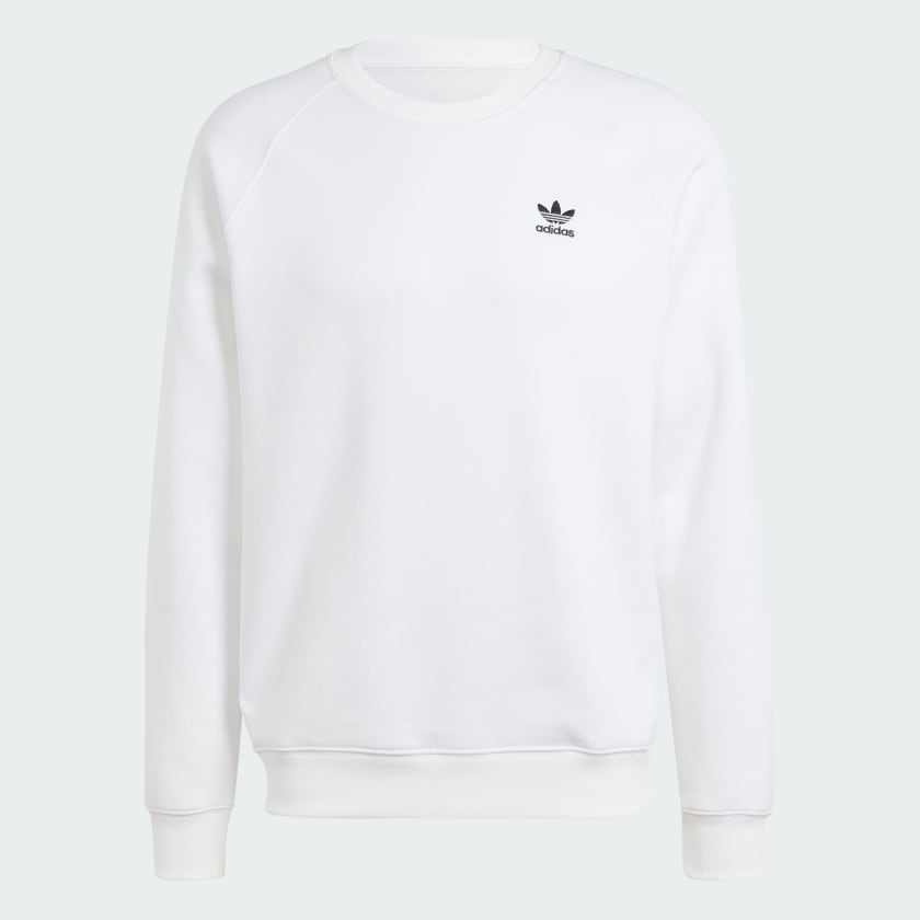 Trefoil_Essentials_Crewneck_Wh
