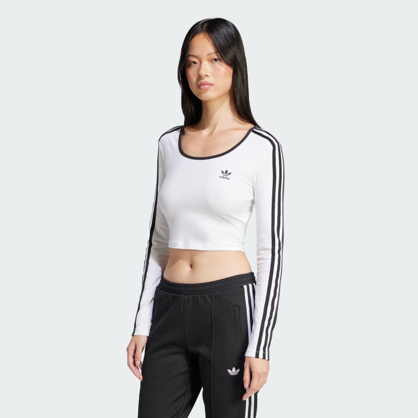 Adidas long sleeve crop shop