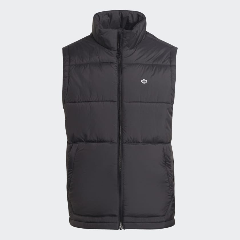 adidas Padded Stand Up Collar Puffer Vest Black adidas Australia