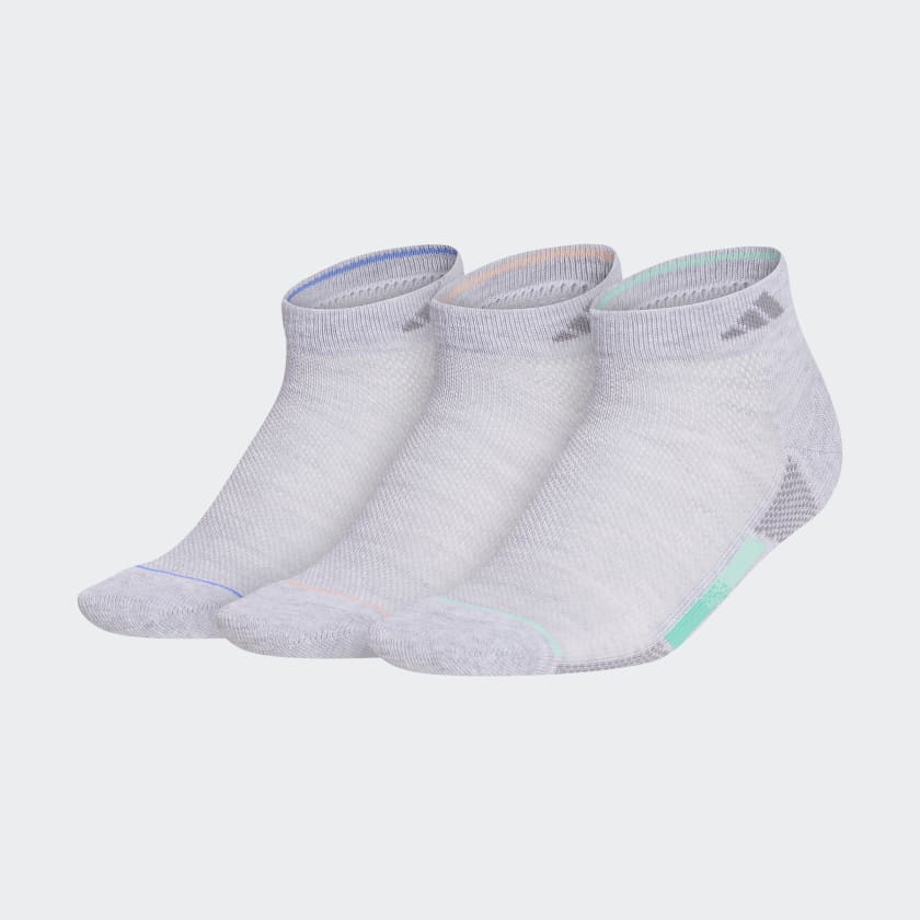 adidas Superlite Stripe Low-Cut Socks 3 Pairs - Grey | Women's Training |  adidas US