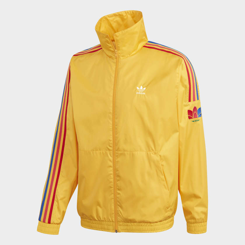 Jaqueta 3D Trefoil 3 Stripes Amarelo adidas adidas Brasil