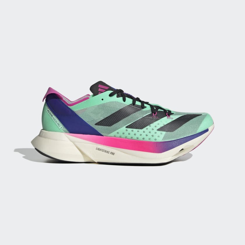 adidas Adizero Adios Pro 3 Running Shoes - Green | Unisex Running