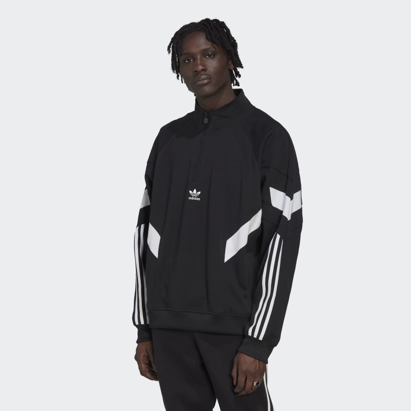 Sudadera Rekive Half-Zip - Negro | adidas España