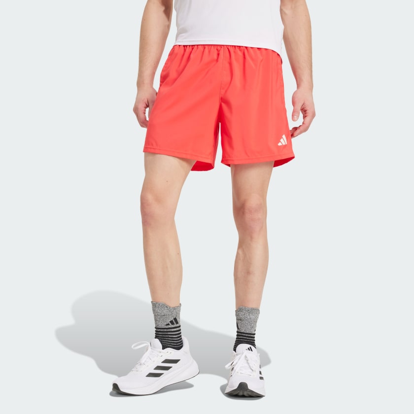 adidas Own The Run Shorts - Red | Free Shipping with adiClub