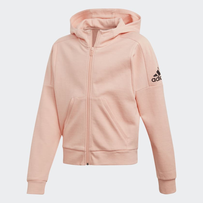 Adidas dusty pink hoodie clearance