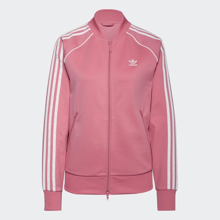 Pink and hotsell grey adidas jacket