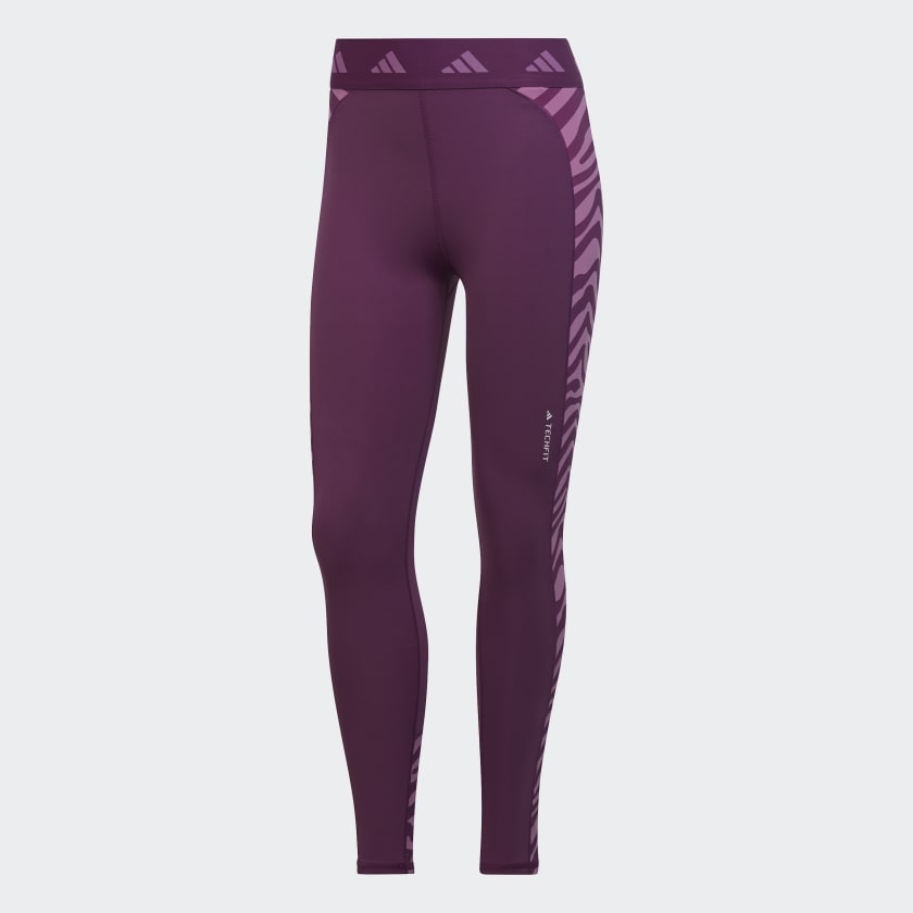 adidas Mallas 7 8 Hyperglam Techfit Cebra Violeta adidas Mexico