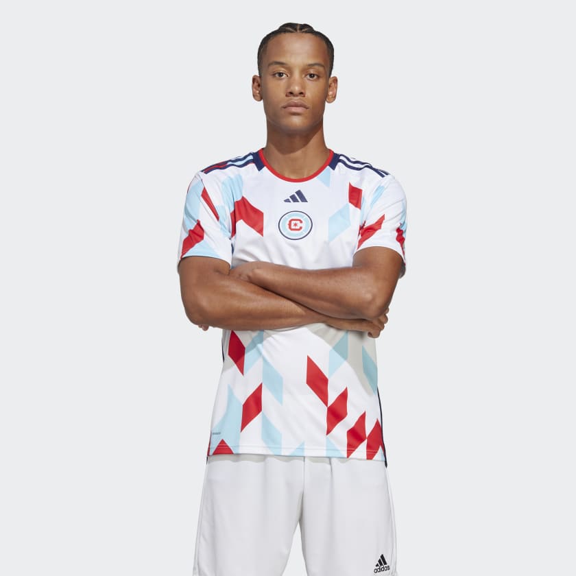 Men's Adidas White Chicago Fire 2023 A Kit for All Authentic Jersey Size: Small