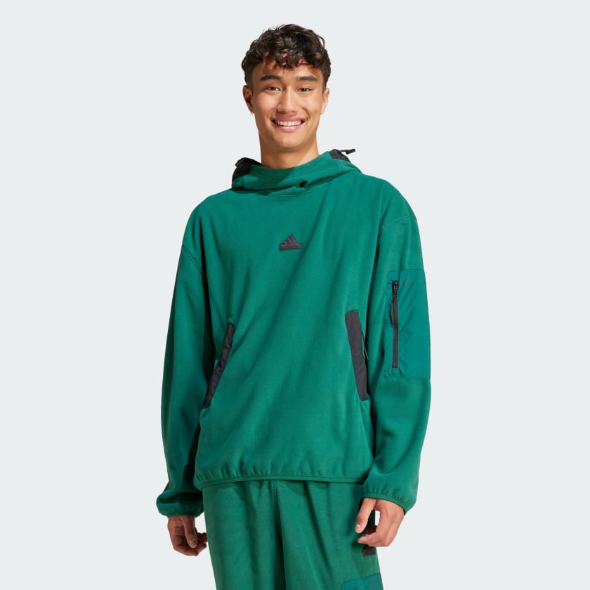 Adidas poly zip hoodie new arrivals