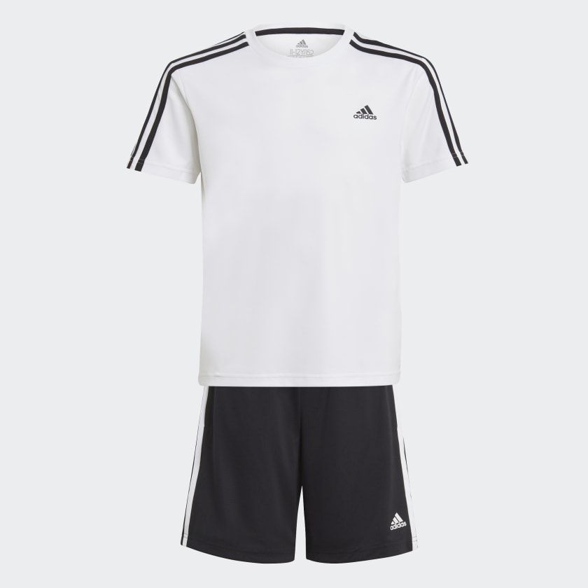 Conjunto de Polo y Shorts adidas Designed 2 Move Blanco adidas adidas Peru