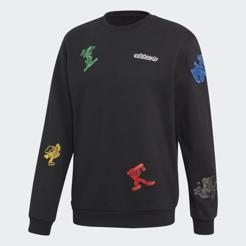 adidas Goofy Crew Sweatshirt Black adidas Philippines