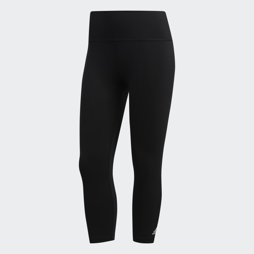 Adidas ClimaLite Compression 3/4 Length Tights Pants (Women's Medium) Black