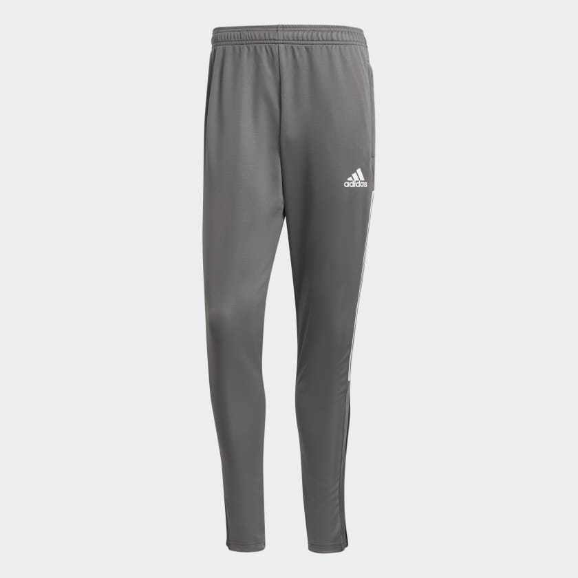 Dark grey adidas tracksuit bottoms clearance