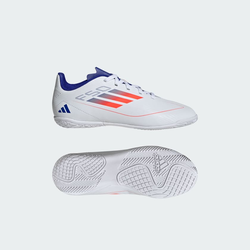 adidas F50 Club Indoor Boots Kids White adidas Australia