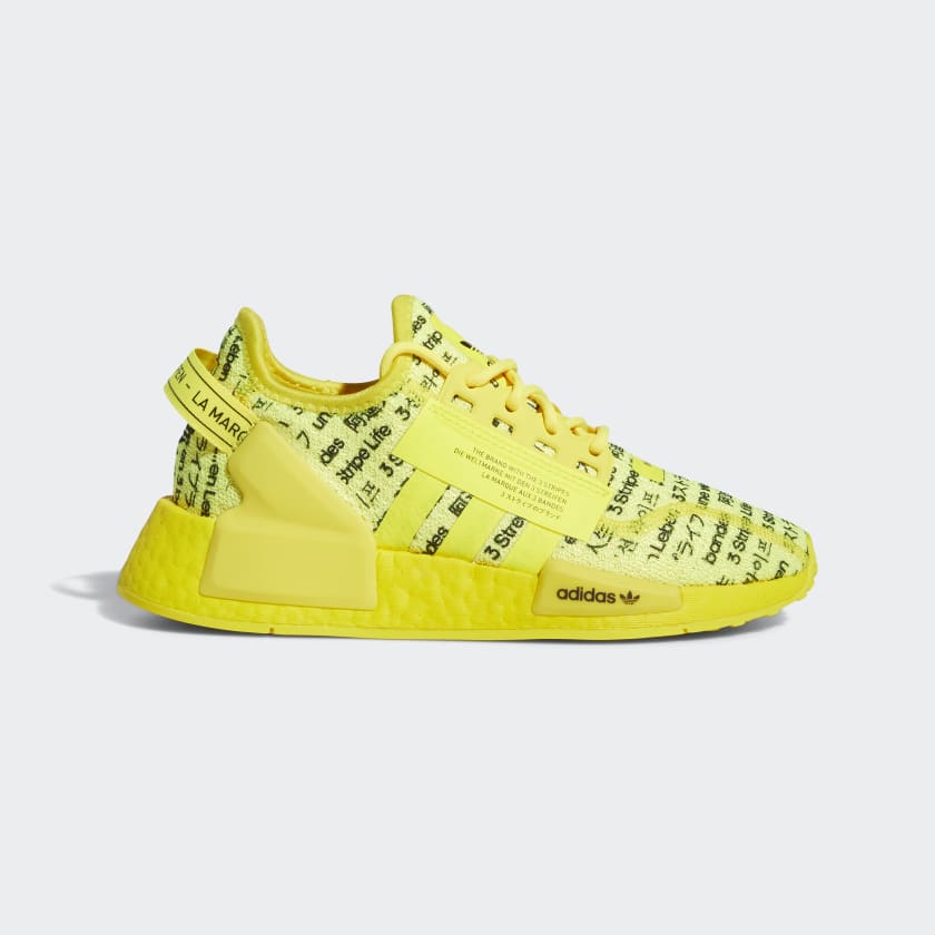 and yellow sneakers