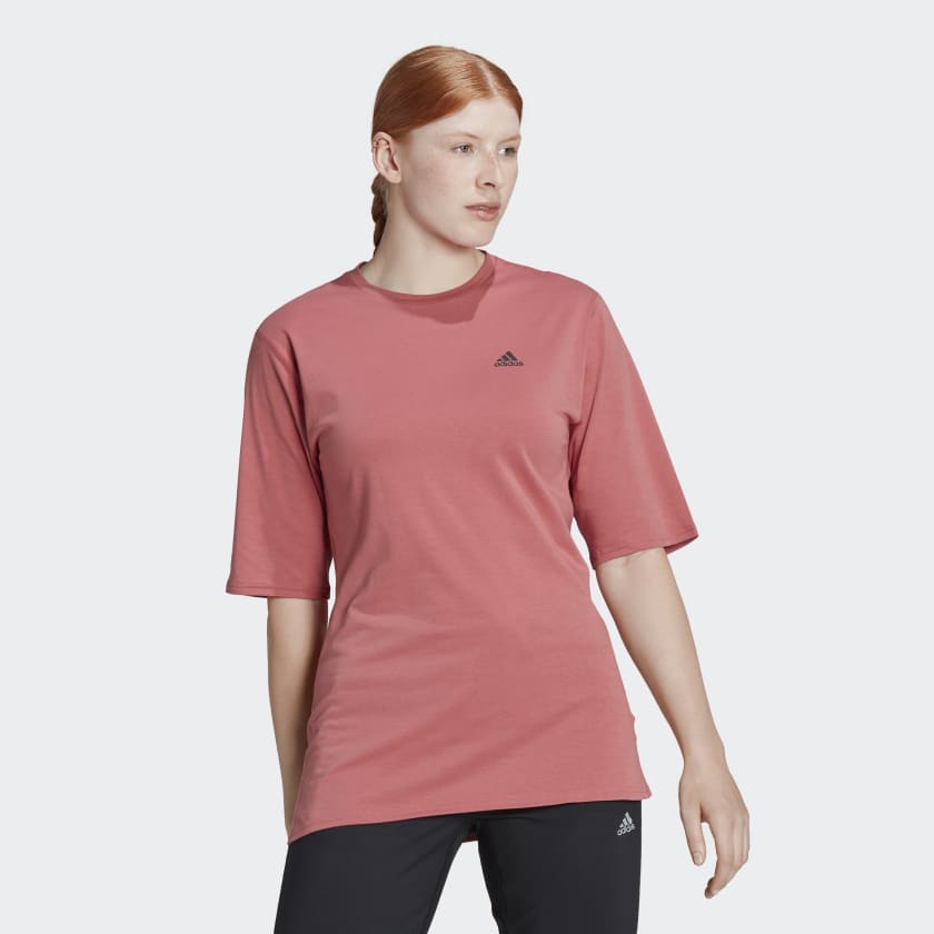 adidas Run Icons Made With Nature Running Tee - Red | adidas Thailand