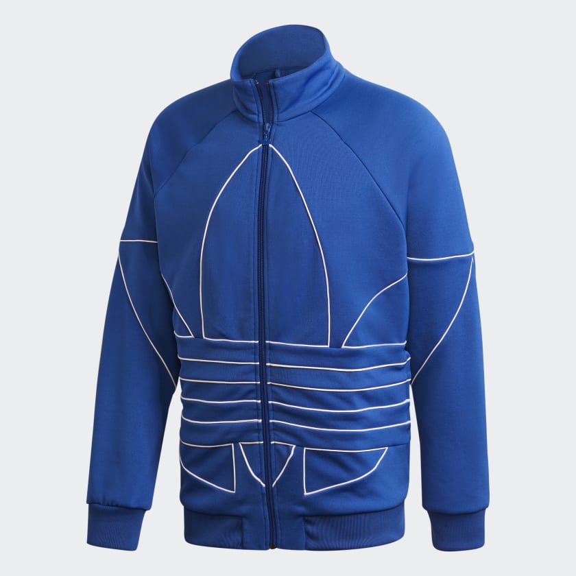 adidas Big Trefoil Outline Track Top Blue adidas India