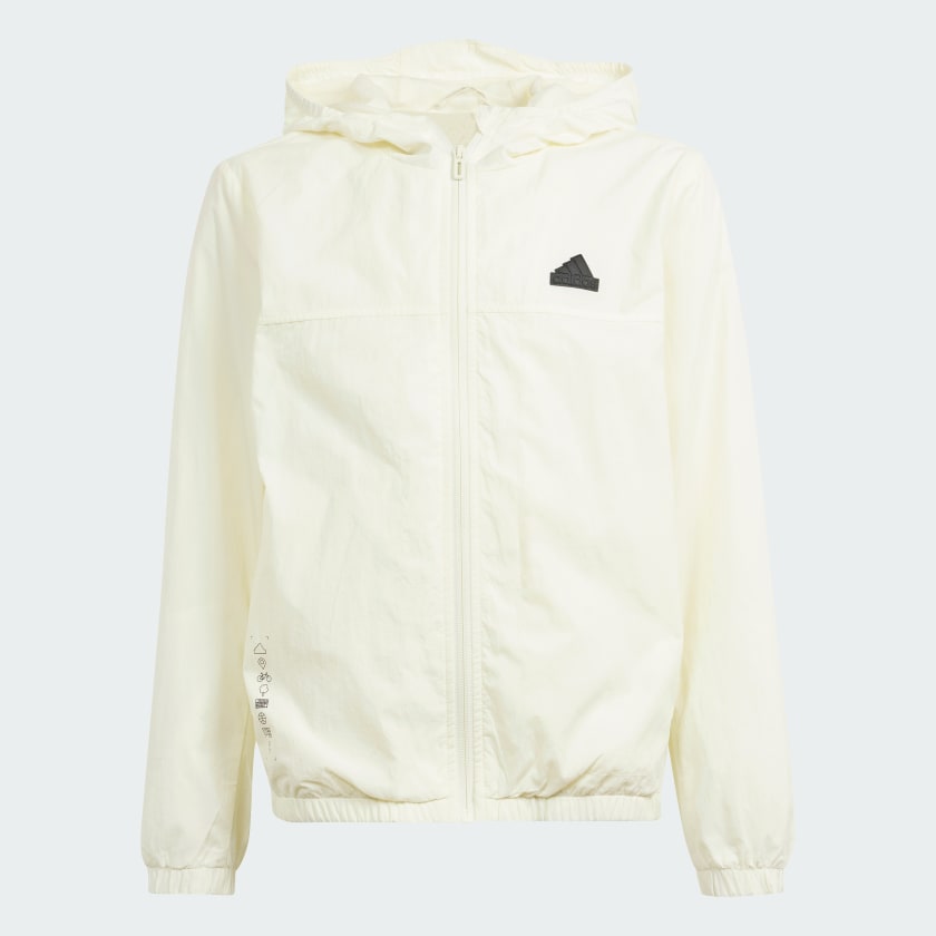 Adidas windbreaker clearance jacket white