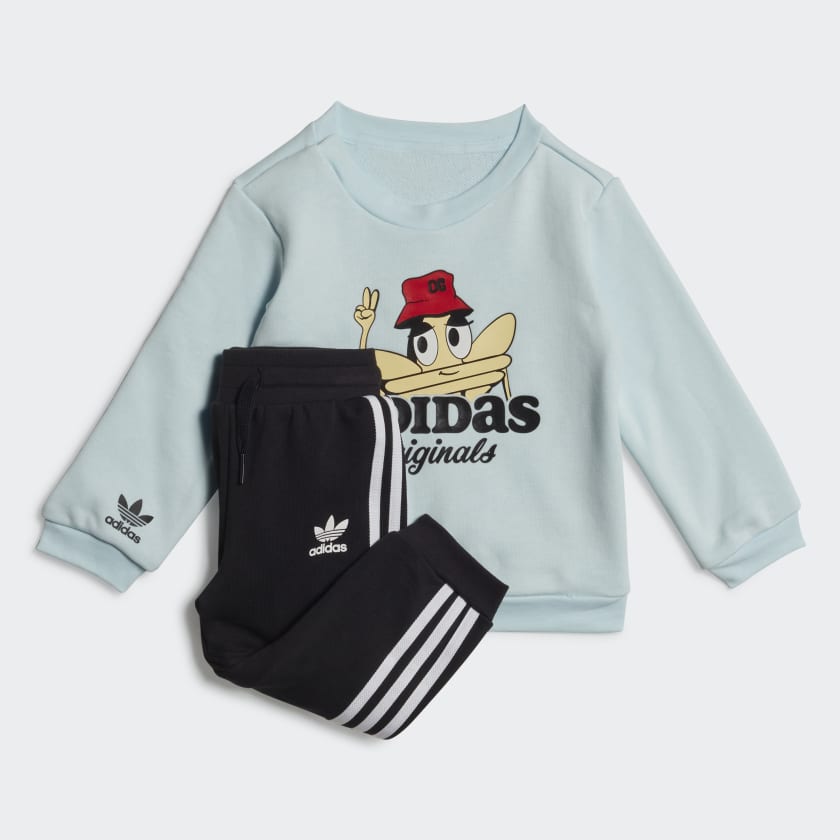 Conjunto adidas Originals Trifolio Crew Azul adidas adidas Chile