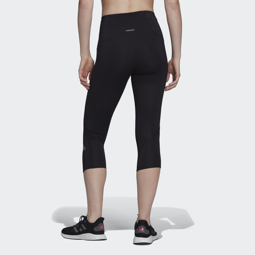 Decathlon Black And Grey 3/4 Capri Workout Gym Leggings Size L 14