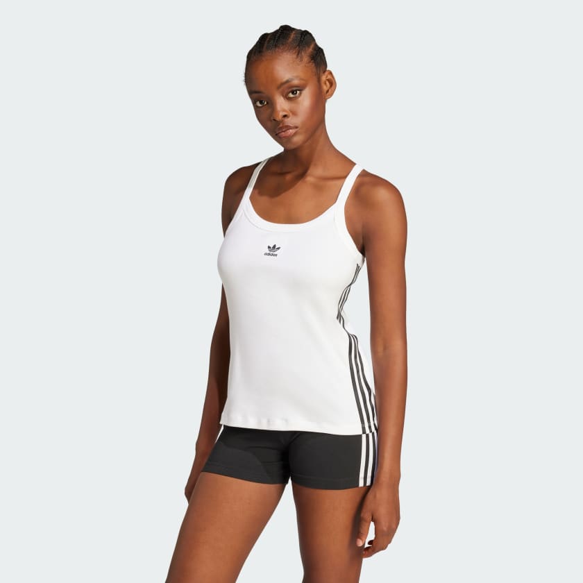 Adidas white tank top new arrivals