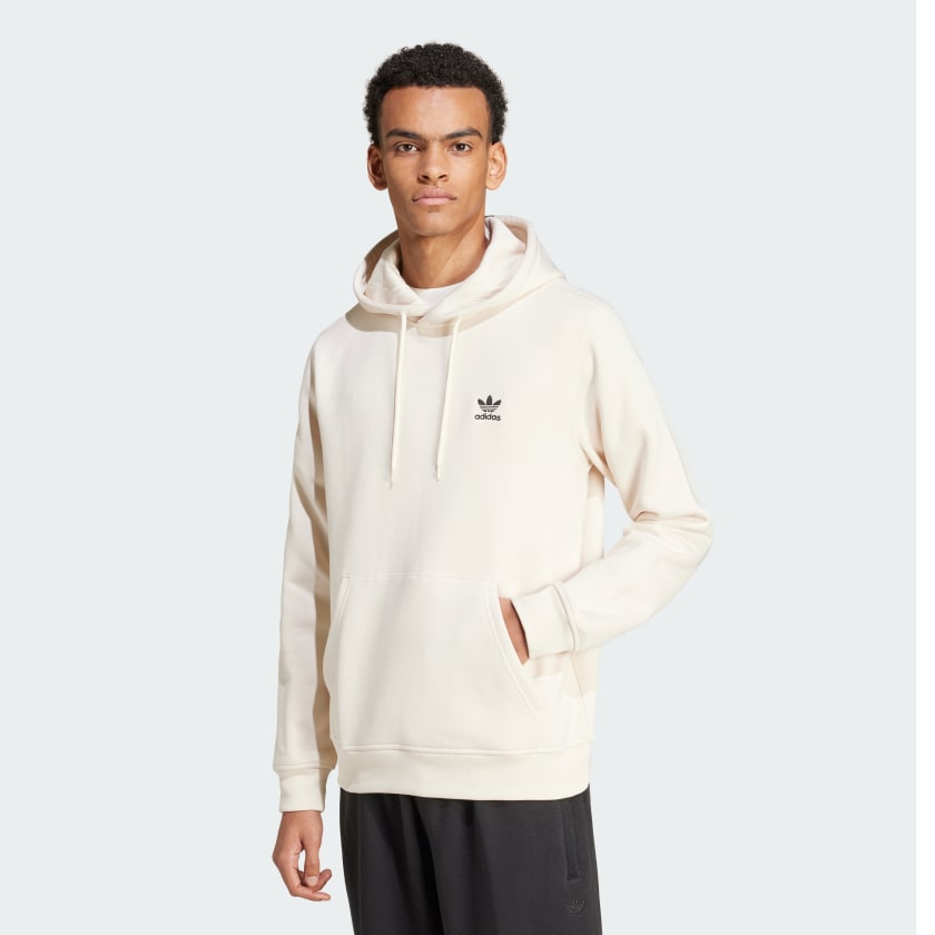 White adidas hoodie trefoil store