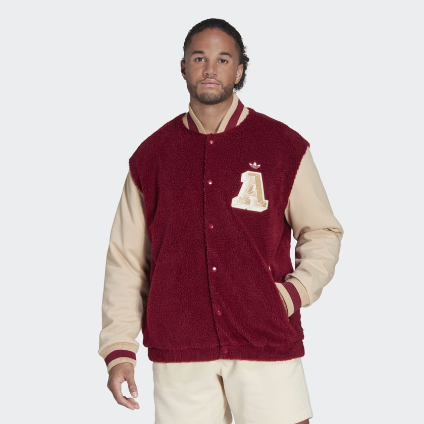 adidas Varsity Jacket - Red, Men's Lifestyle