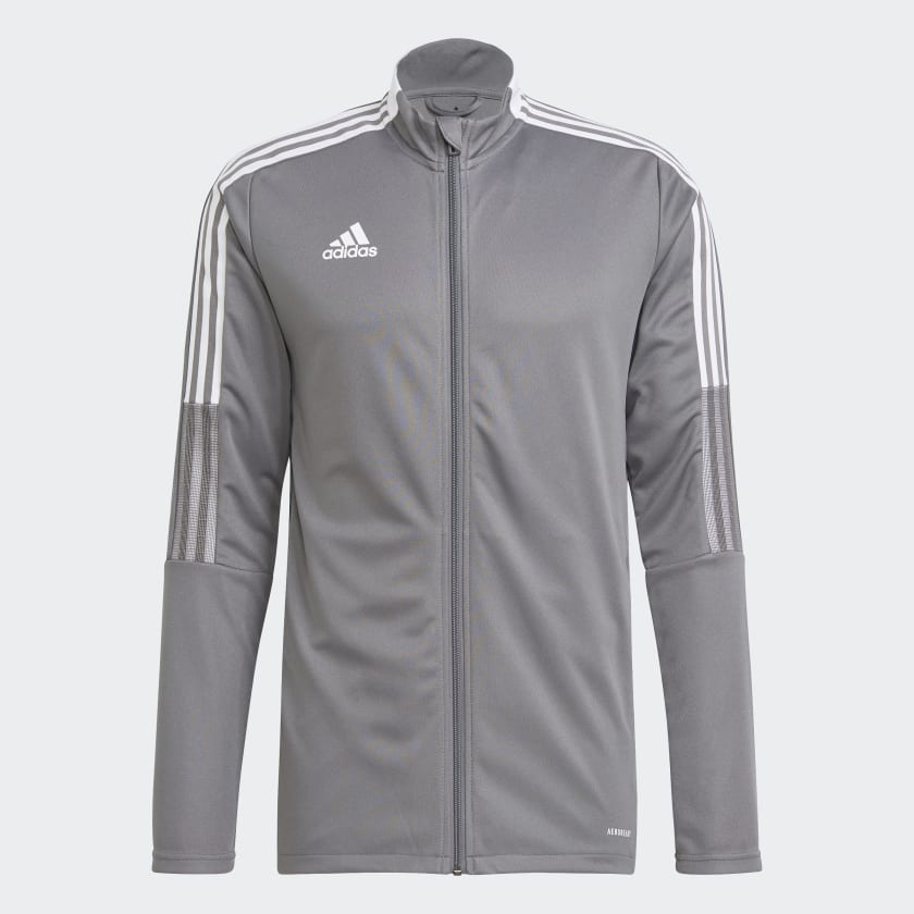 Adidas track top grey 2025