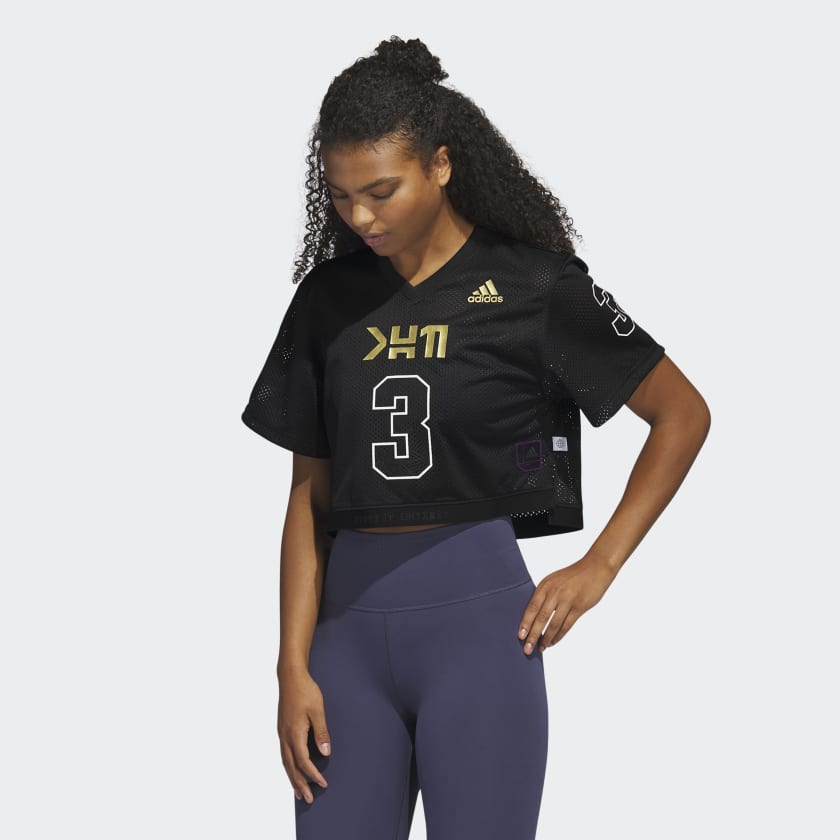 Adidas x Marvel Black Panther Women's Football Jersey Crop Top, Small,  NEW