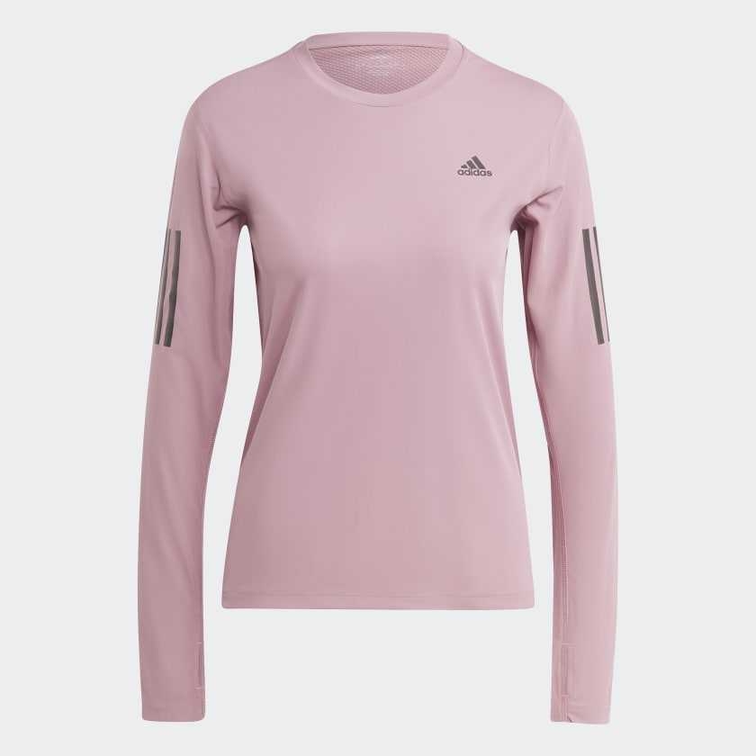 Maglia Own the Run Long Sleeve Rosa IL4121 01 laydown