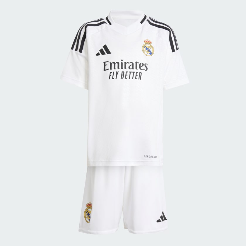adidas Real Madrid 24 25 Kids Heimausrustung WeiB adidas Deutschland