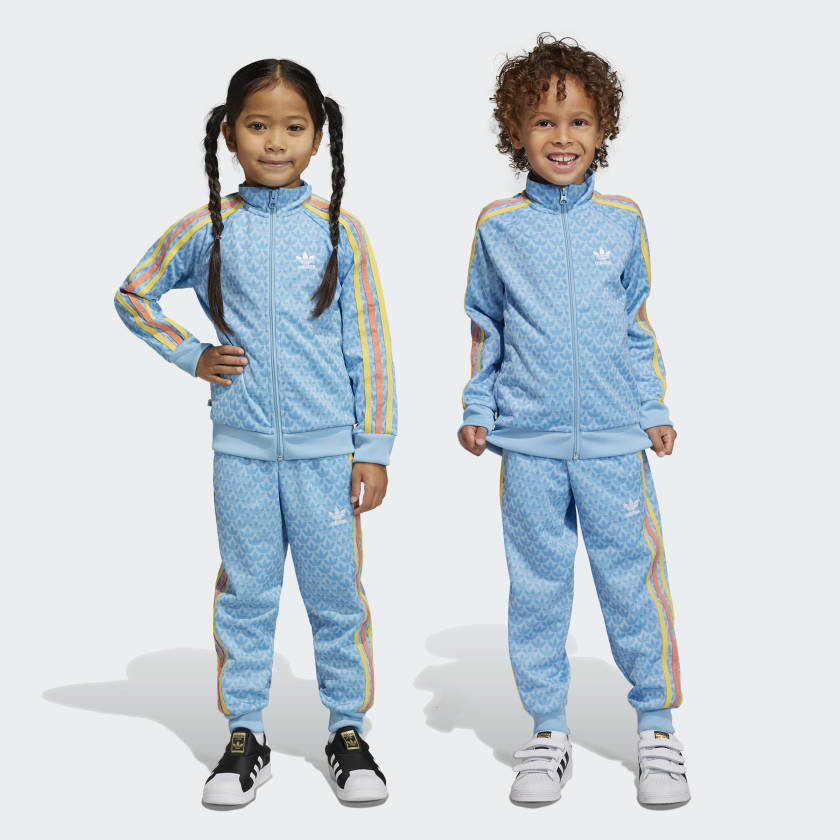 steeg Onmogelijk Schotel adidas Monogram Print Track Suit - Blue | Kids' Lifestyle | adidas US