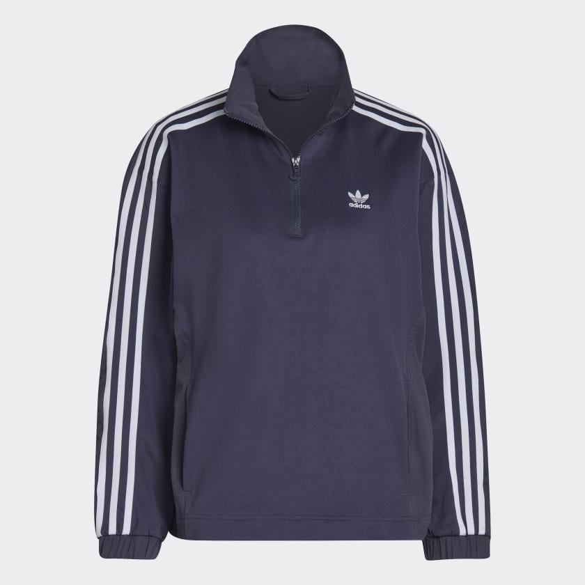 Half zip track sweatshirt shop