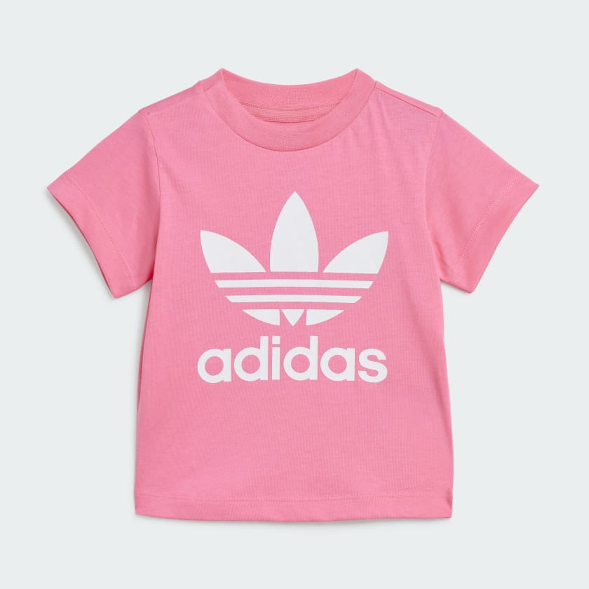 US | Pink adidas - Adicolor Tee Lifestyle Trefoil Kids\' | adidas