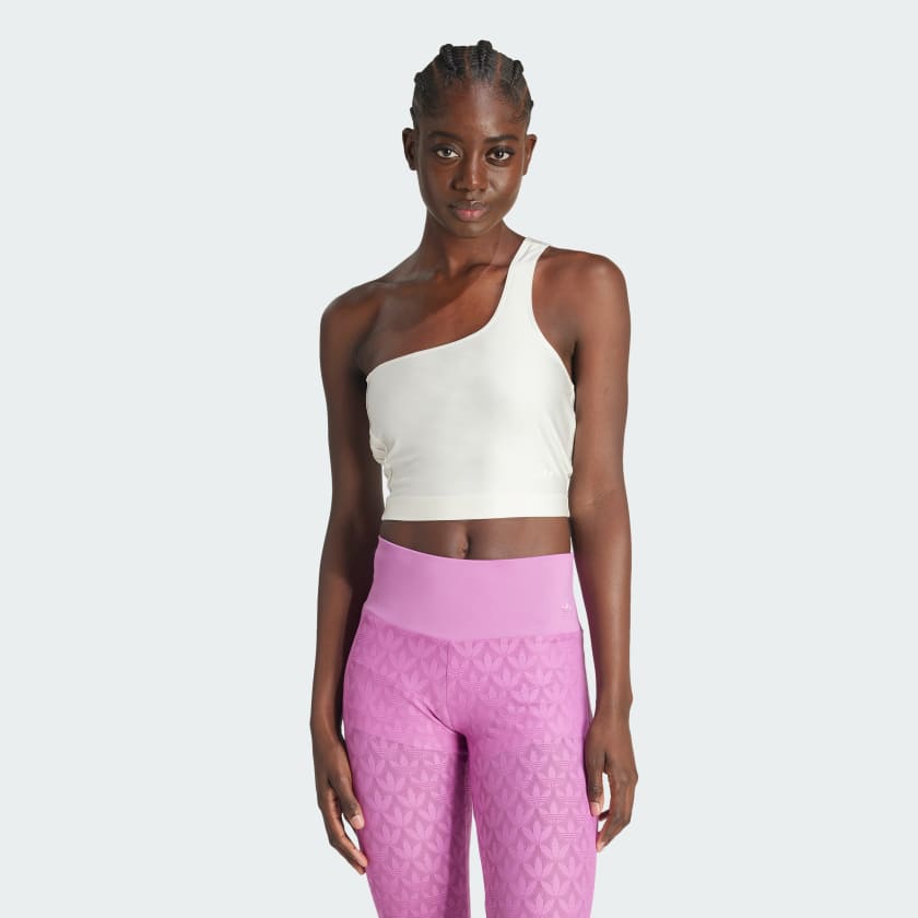 Pink adidas crop top outlet