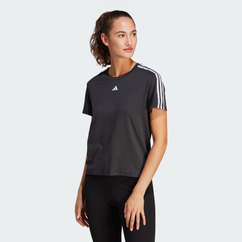 Polera adidas 3 tiras hot sale mujer