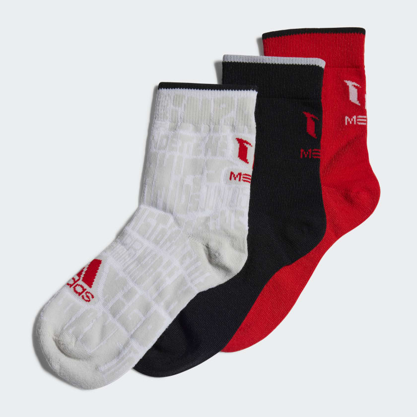 adidas x Messi Ankle Socks 3 Pairs Red adidas India