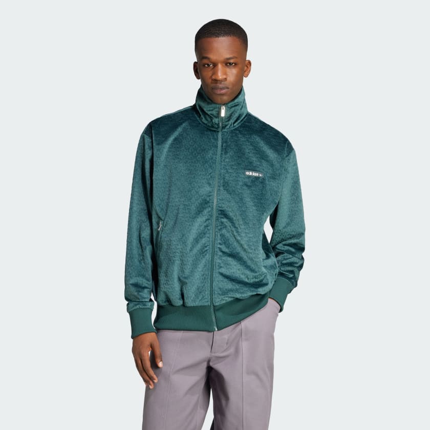 adidas Monogram Track Top Green Free Shipping with adiClub adidas US
