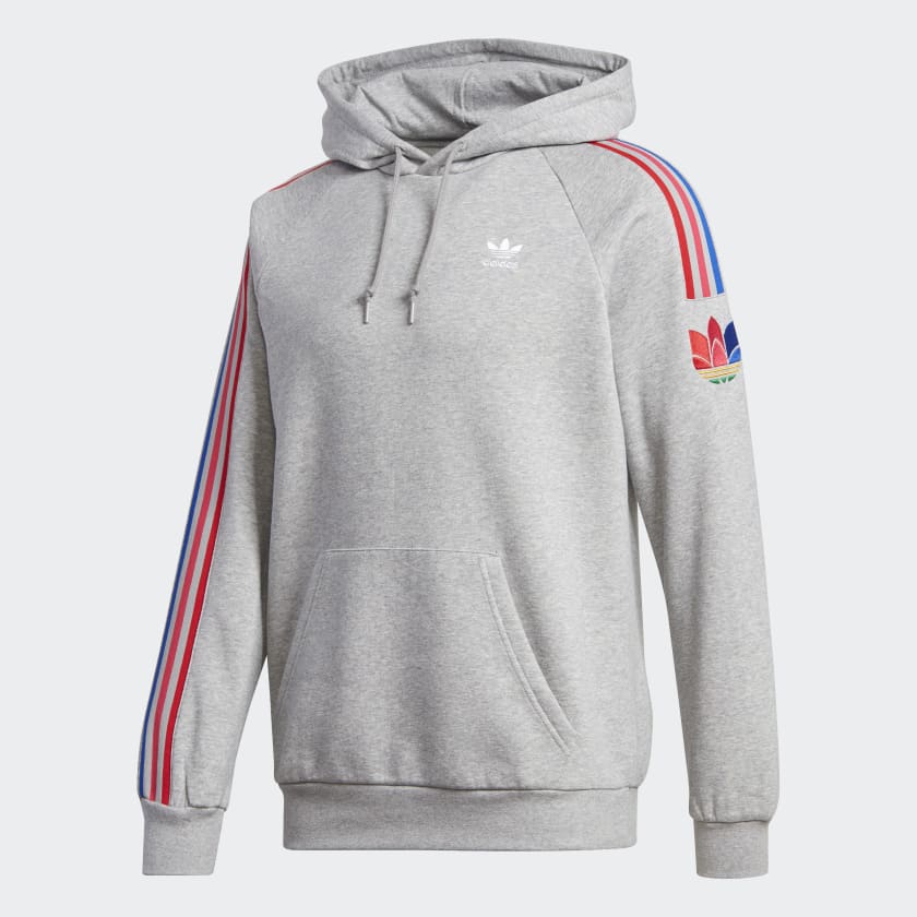 Adidas 3d trefoil stripe hoodie outlet