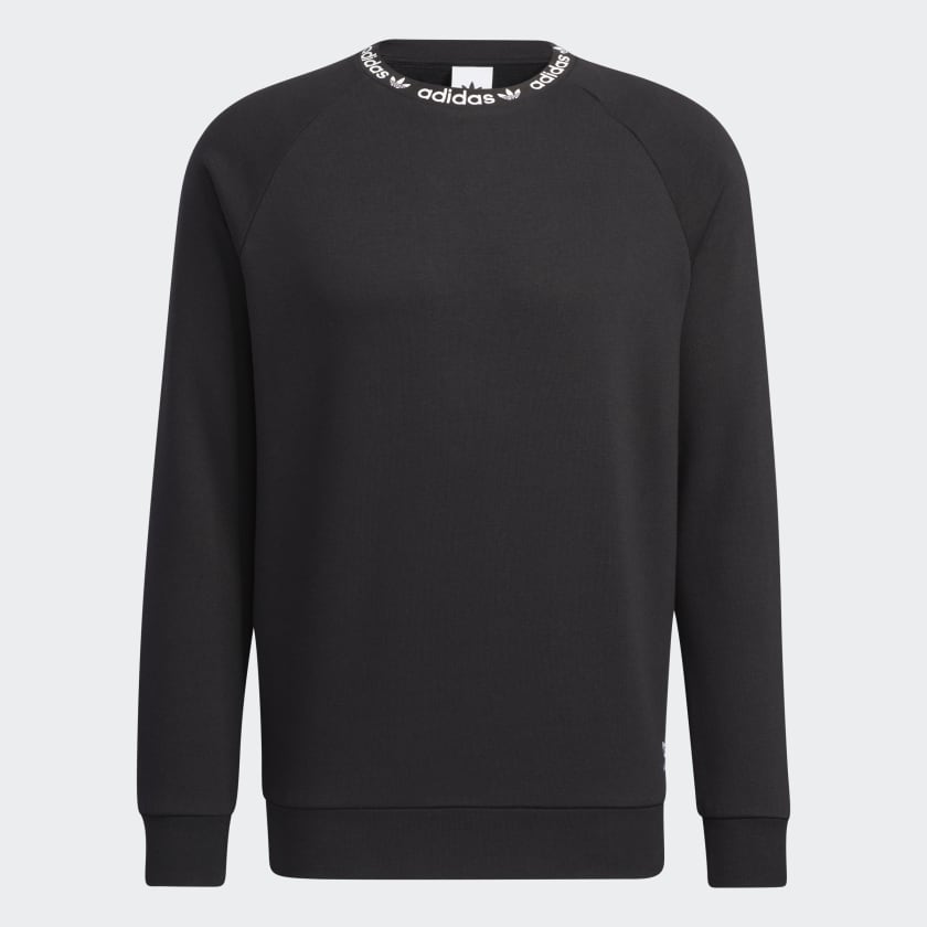 Adidas linear fleece shop crew sweatshirt