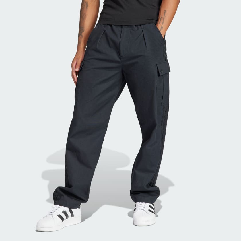 adidas Premium Essentials+ Cargo Trousers - Black | Free Delivery ...