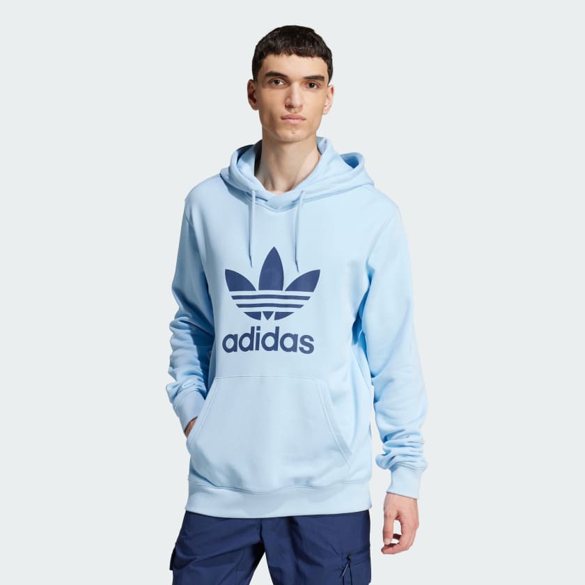 adidas adicolor Classics Trefoil Hoodie Blau adidas Deutschland