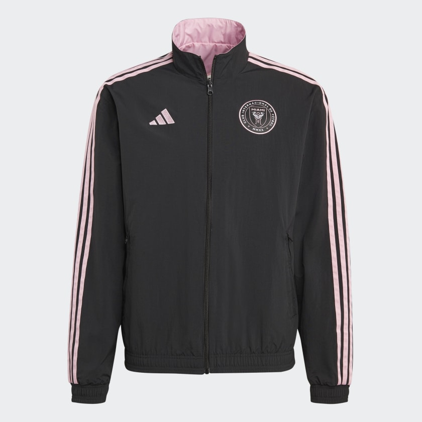 adidas Men s Soccer Inter Miami CF Anthem Jacket Black Free Shipping with adiClub adidas US
