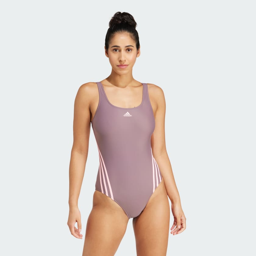 Costume da bagno adidas 3 Stripes Viola adidas adidas Italia