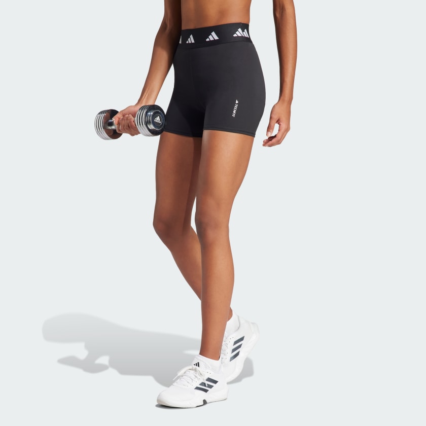 Buy adidas Womens Techfit 3-Stripes Long Gym Leggings Black
