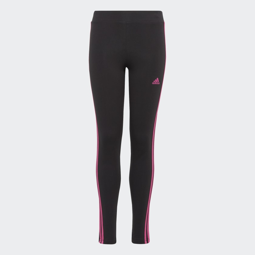 Adidas Women’s Black With Dark Pink Trim Capri Leggings Size M